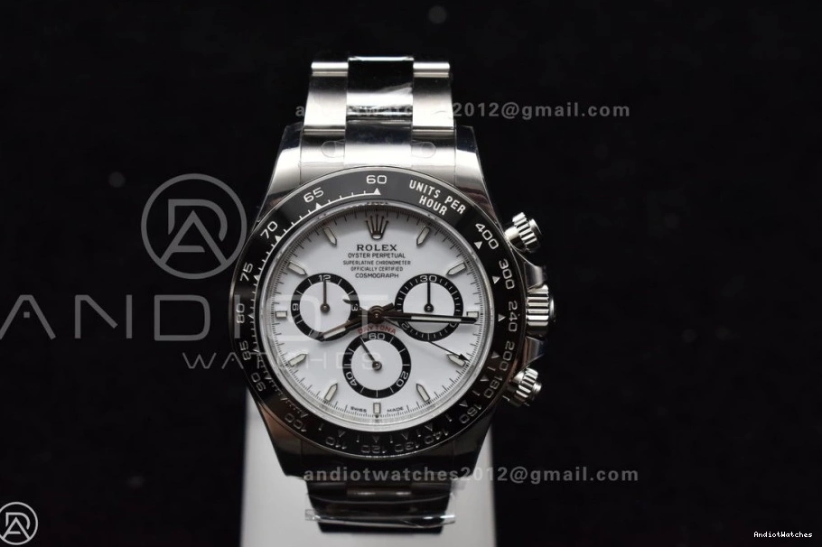 Daytona Dial DD White SS 782 1:1 Edition 904L 126500 Bracelet Best on Steel Functional VSF 1218